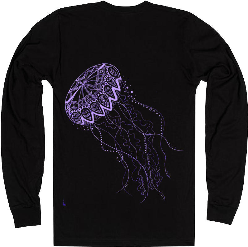 Jellyfish Long Sleeve Shirt - Jellyfish (842x836), Png Download