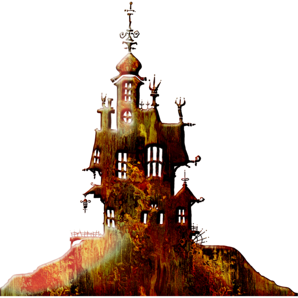 Spooky House - Illustration (600x600), Png Download