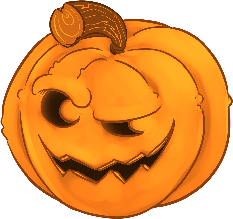 Halloween Pumpkins Sticker Pack Messages Sticker-2 - Jack-o'-lantern (1024x1024), Png Download
