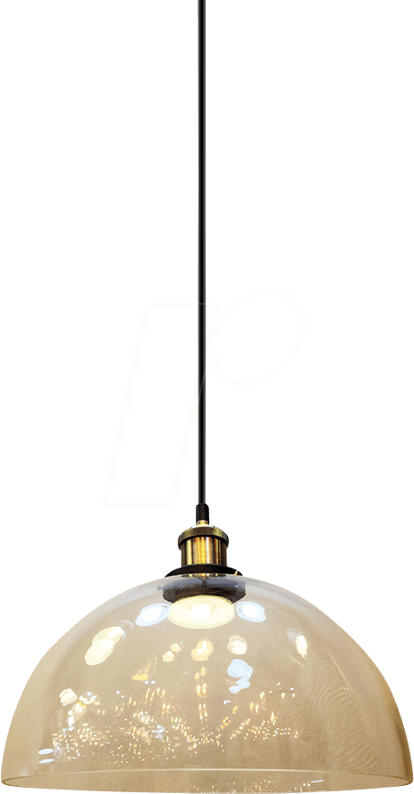 Glass Pendant Light Transparent V Tac - Vintage Lampa Zavesna (461x884), Png Download