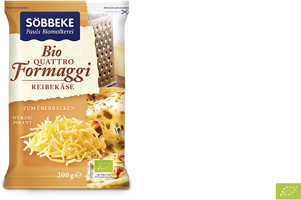 Organic Cheese Mixture Grated, Minimum 48 % Fett I - Söbbeke (980x580), Png Download