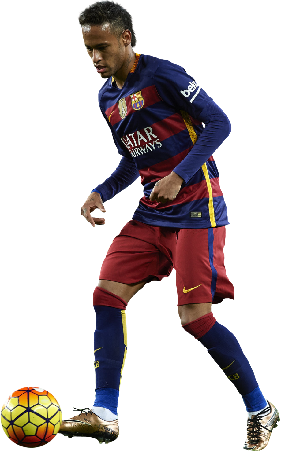 Neymar Brazil Soccer Player Png - Neymar Jr Barcelona Renders (918x1476), Png Download
