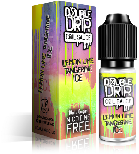 Double Drip Lemon Lime Tangerine Ice E-liquid 10ml - Cosmetics (700x565), Png Download