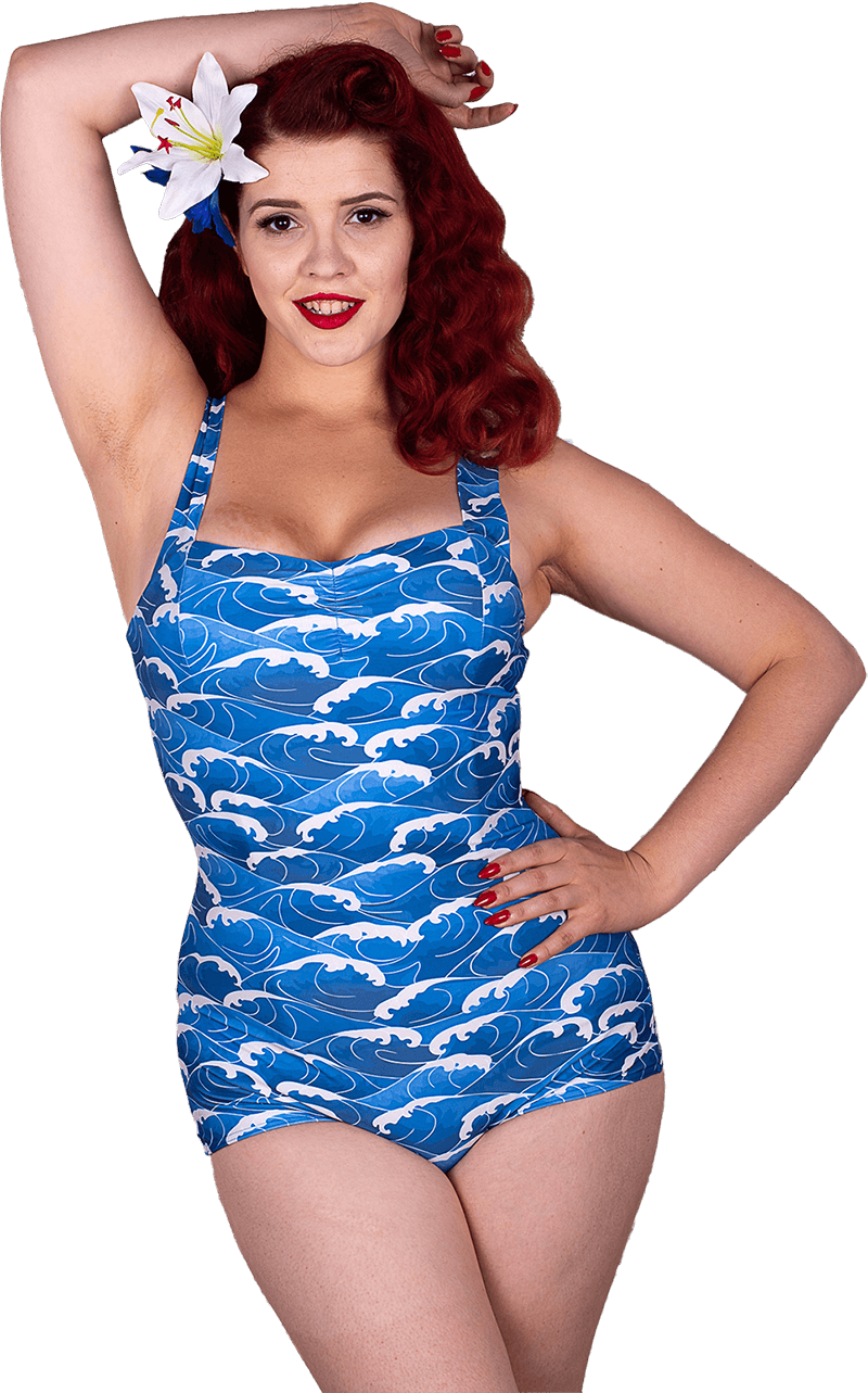 Vintage Swimwear (800x1283), Png Download