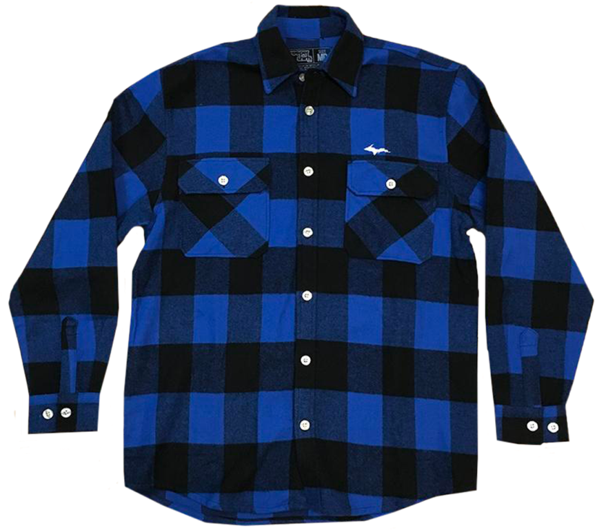 Silhouette" Blue Buffalo Plaid Extra Heavyweight Flannel (900x900), Png Download