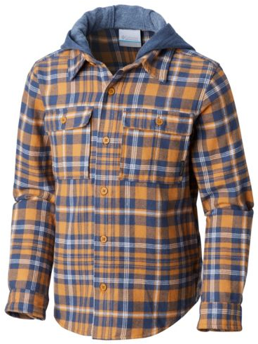 Youth Boulder Ridge™ Flannel Hoodie - Plaid (731x489), Png Download