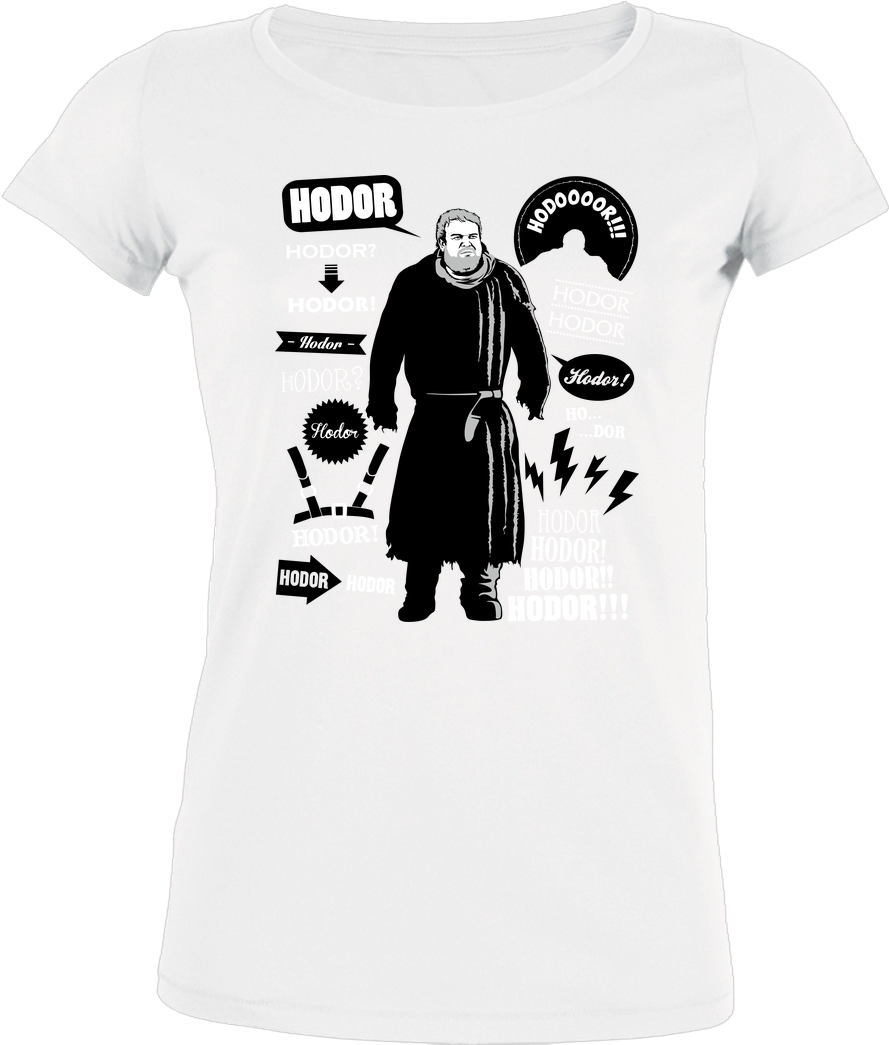 Olipopart Hodor Quotes T-shirt Stella Loves Girlie (1044x1044), Png Download