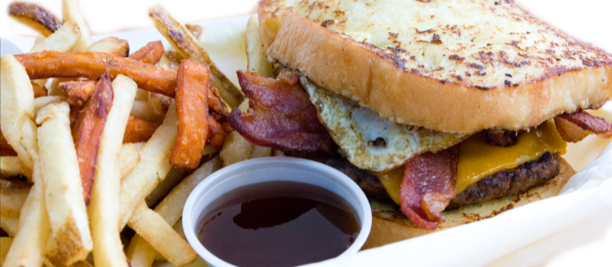 Burgers & Sandwiches - French Fries (860x375), Png Download