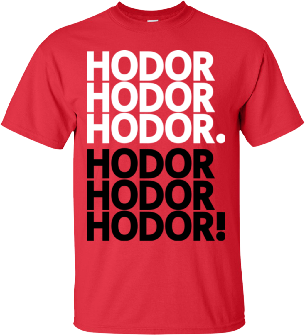 Get Over It Hodor T-shirt - Feeder Find The Colour (1155x1155), Png Download