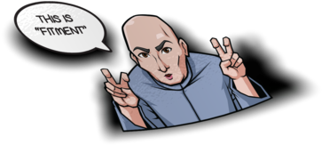 Dr Evil Quotes Peeker Sticker - Cartoon (600x600), Png Download