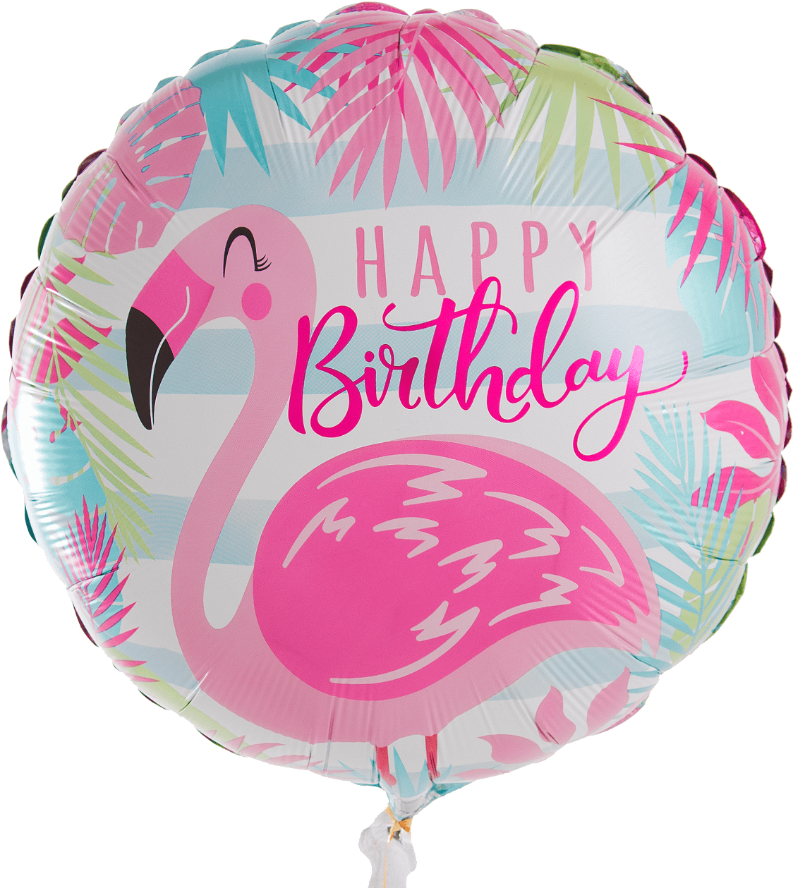 Birthday Pink Flamingo 18" Balloon (1400x1400), Png Download
