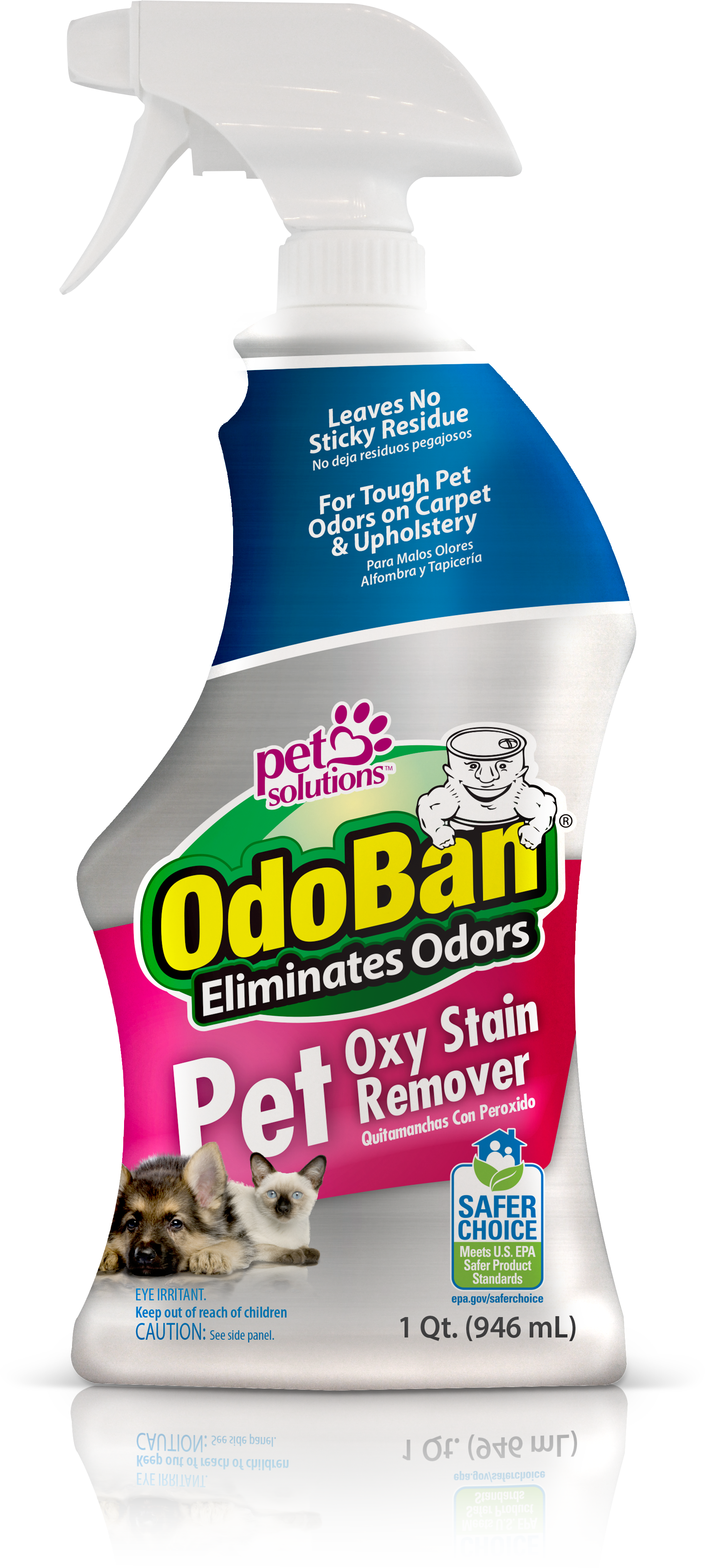 An Oxygen Activated Stain Remover That Penetrates Colorfast - Odoban Pet (1830x4072), Png Download