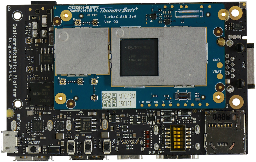 Db845c Back Sd - Microcontroller (1000x648), Png Download