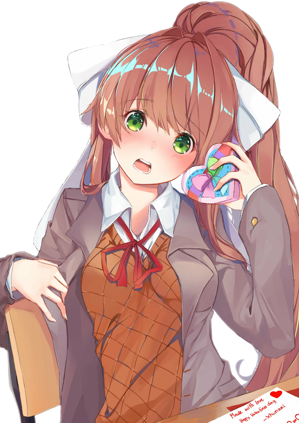#monika #ddlc #dokidokiliteratureclub #justmonika - Monika Doki Doki Monika (1024x1446), Png Download