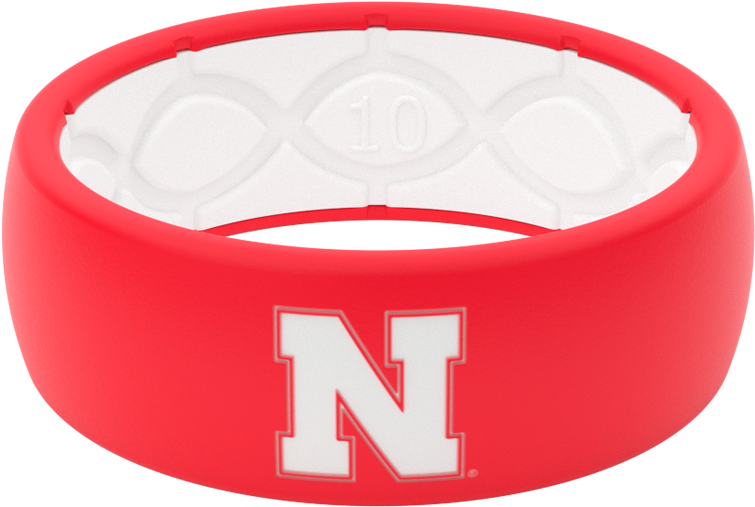 Nebraska Cornhuskers Collegiate Silicone Rings - Bangle (1215x810), Png Download