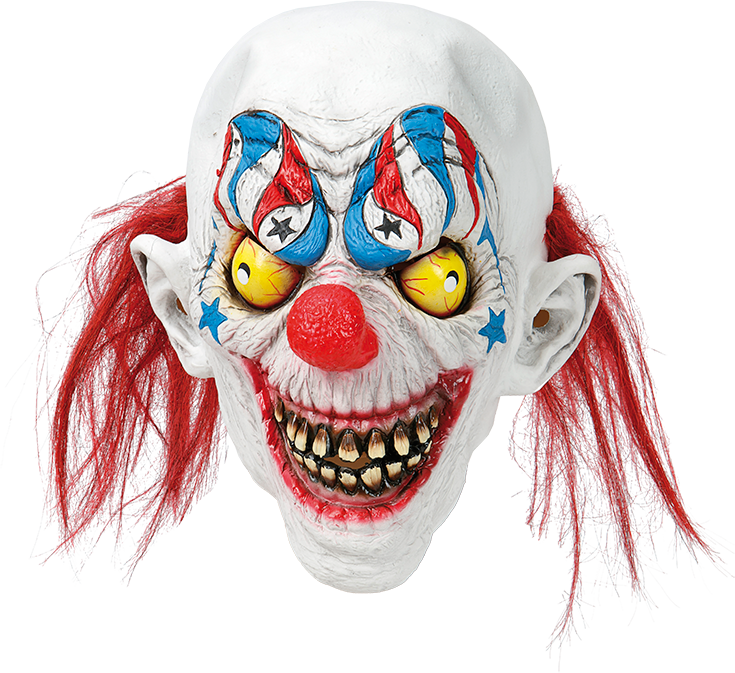Maskeradmask Smiling Clown - Klovnemaske Teknikmagasinet (735x673), Png Download