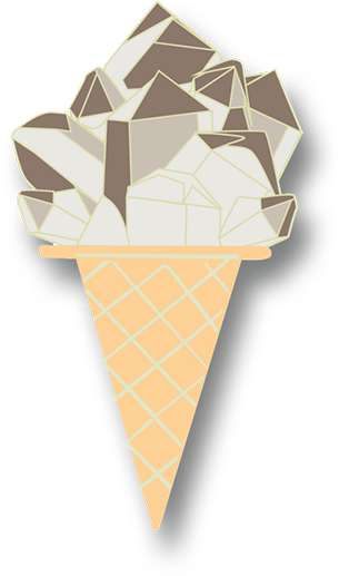 Smokey Quartz - Ice Cream Cone (800x1000), Png Download
