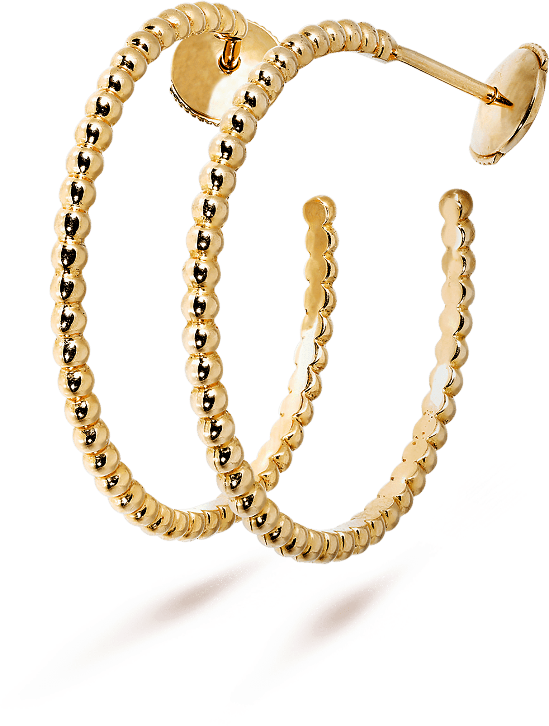 Perlée Pearls Of Gold Hoop Earrings, Small Model - Earring (3000x3000), Png Download