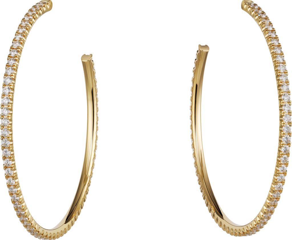 Etincelle De Cartier Earrings Yellow Gold, Diamonds - Etincelle De Cartier Earrings (1024x844), Png Download