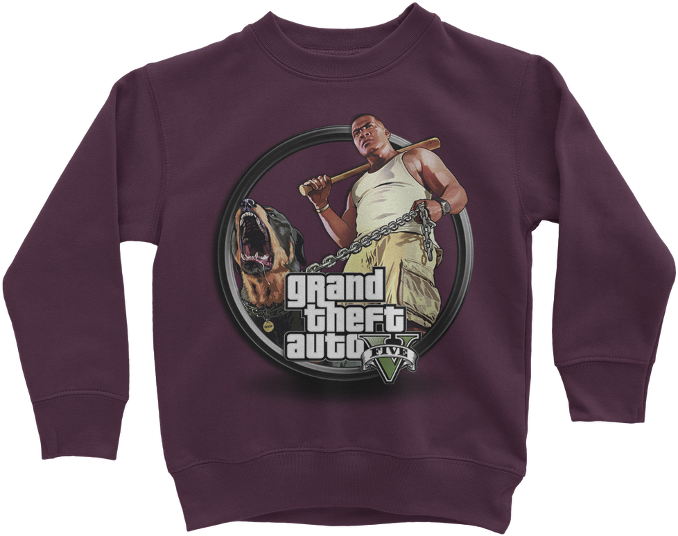 Gta V 2 ﻿classic Kids Sweatshirt - Sweatshirt (1024x1024), Png Download