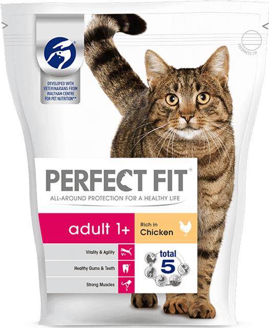 Adult-1 - Perfect Fit Cat Food (525x645), Png Download