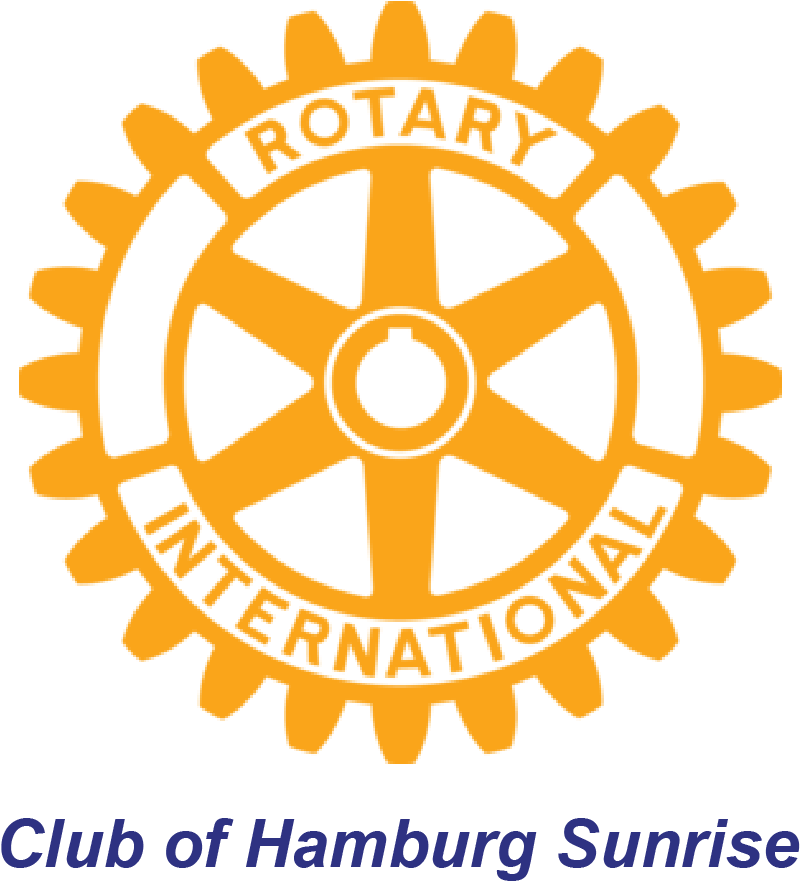 Sunrise-01 - Rotary International Logo Blue (818x930), Png Download