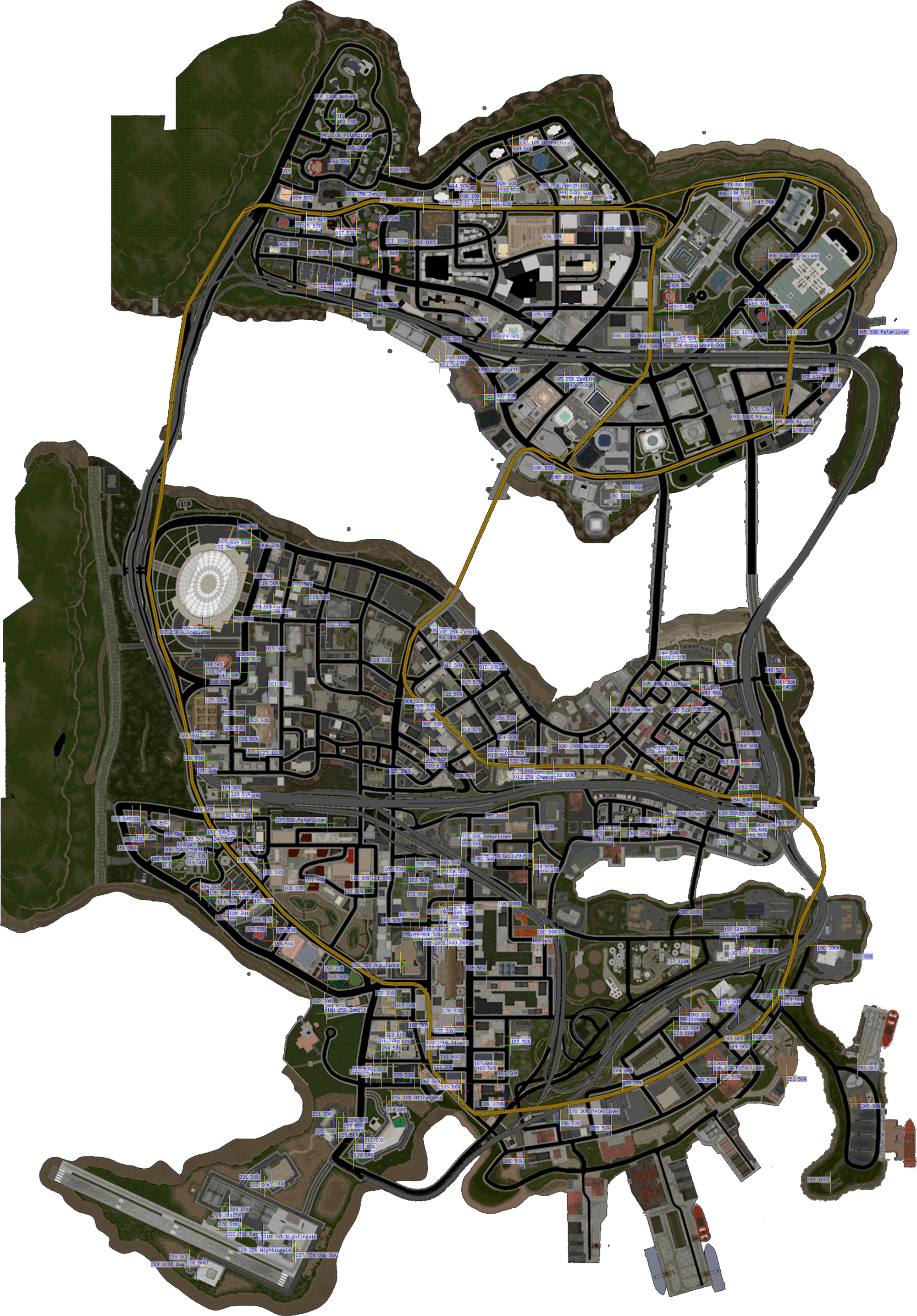 Download Saints Row 2 Map - Saints Row Maps - HD Transparent PNG