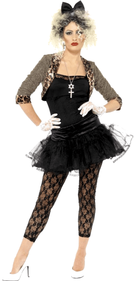 Adult 80s - 80s Fancy Dress (600x951), Png Download