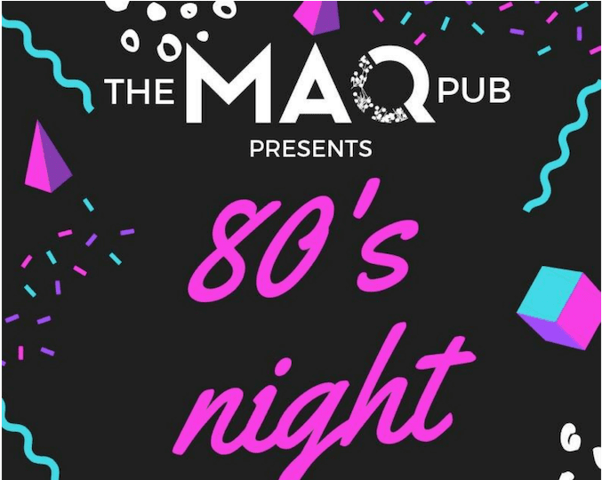 80s Night At The Maq Pub - Poster (863x539), Png Download