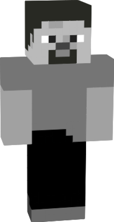 Black And White Steve - Batman (400x776), Png Download