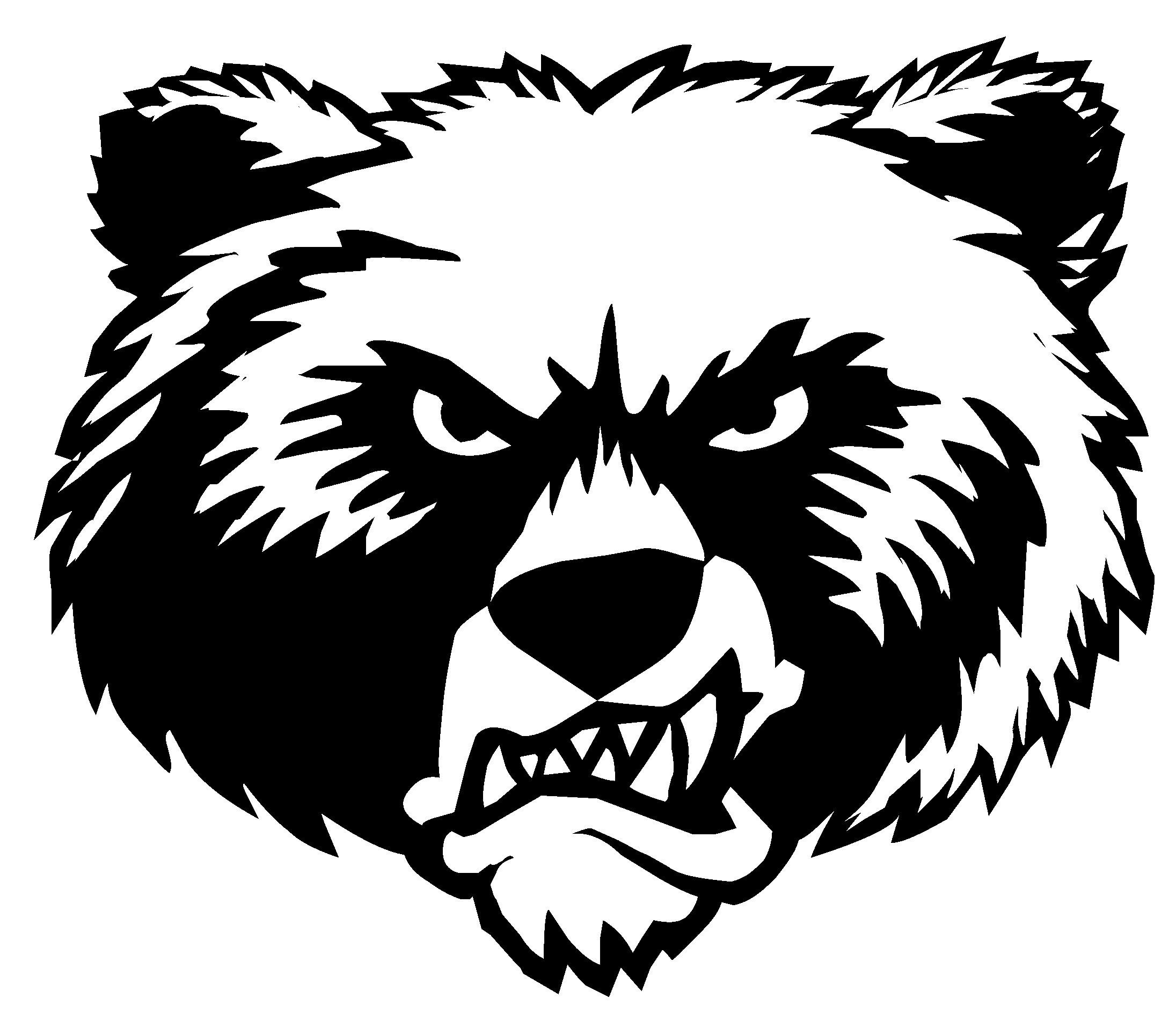 Montana Grizzlies Logo Black And White - Salmon Arm Silvertips (2400x2400), Png Download