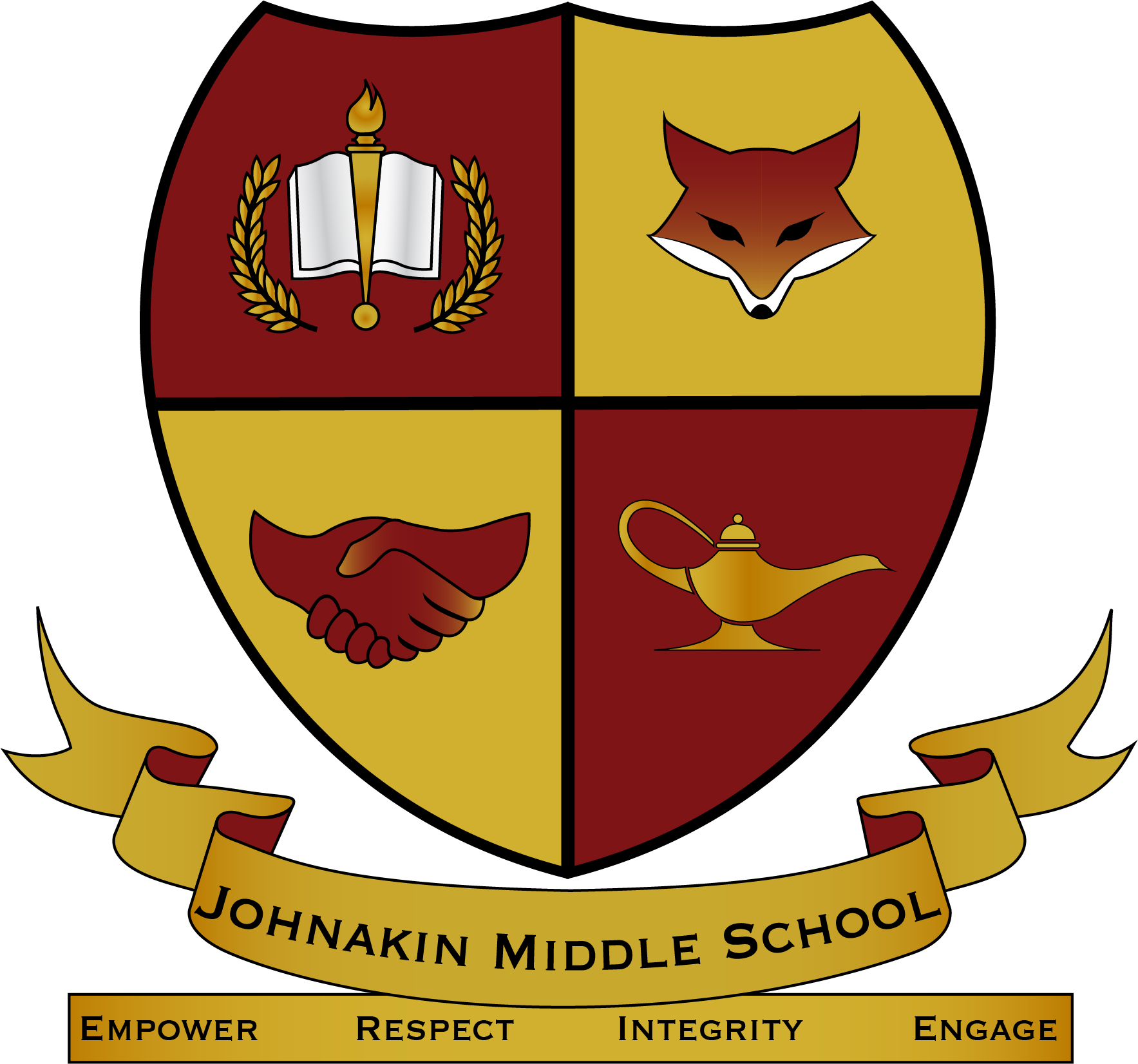 Johnakin Middle School - Johnakin Middle School Symbol (1767x1652), Png Download