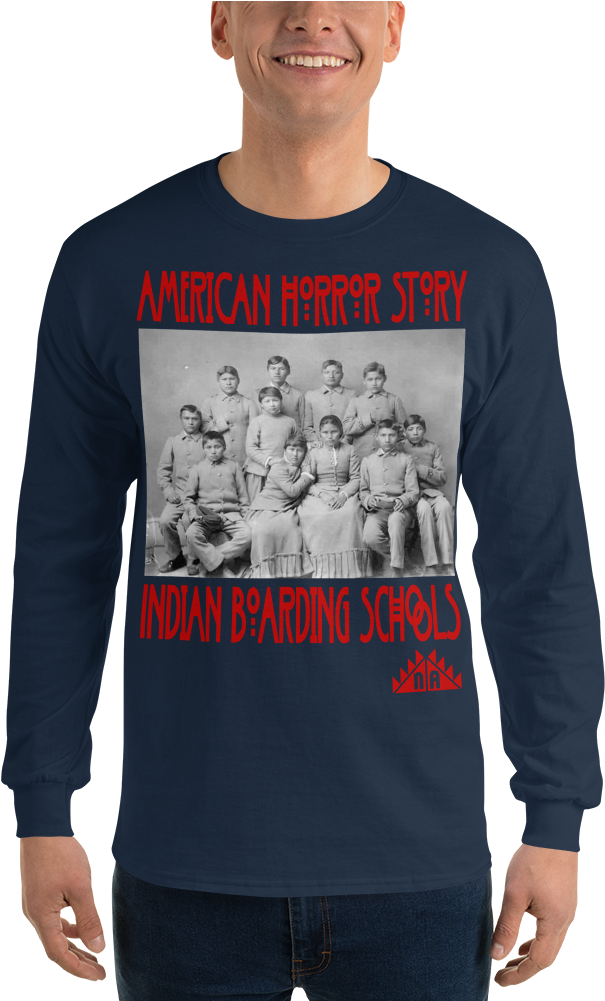 American Horror Story Long Sleeve Shirt - Long-sleeved T-shirt (1000x1000), Png Download