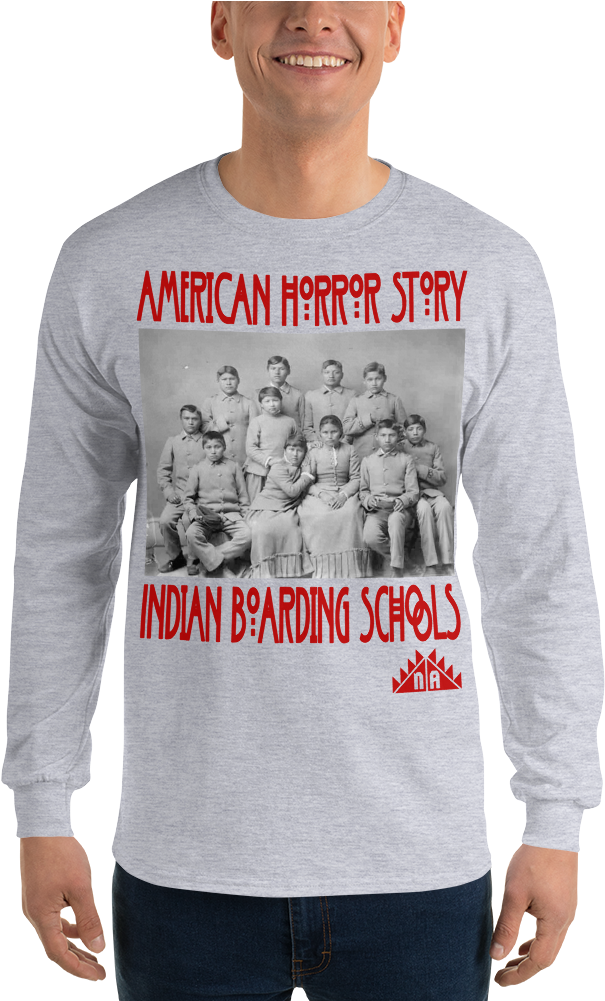 American Horror Story Long Sleeve Shirt - Long-sleeved T-shirt (1000x1000), Png Download