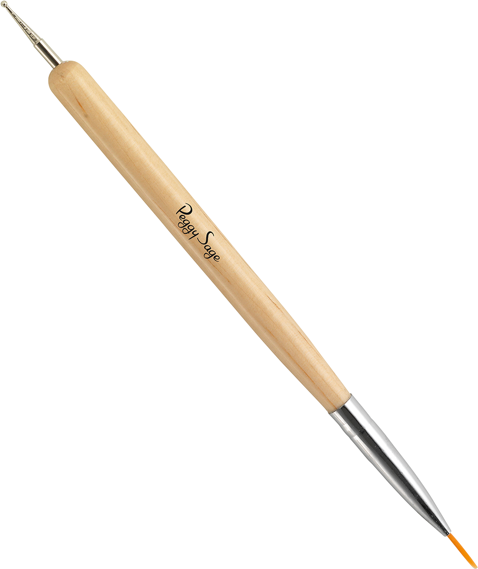 2 In 1 Nail Art Brush / Marbling Tool - Pencil Png From Top (1200x1353), Png Download