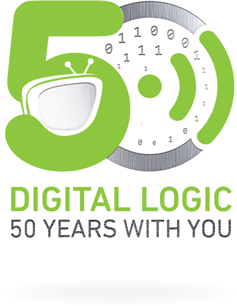 Digital Logic Celebrates 50 Years In Business - Graphic Design (500x846), Png Download