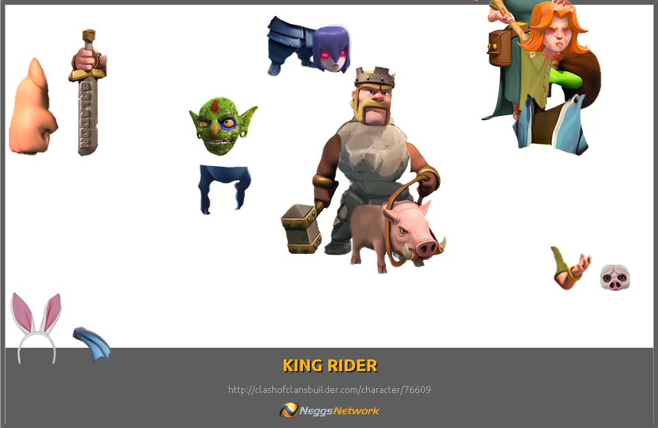 Clash Of Clans Builder - Cartoon (960x624), Png Download