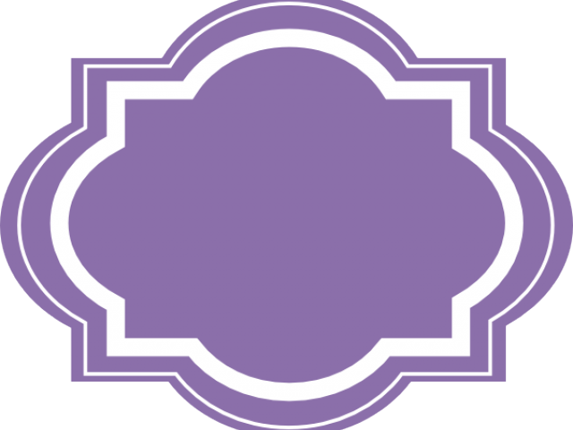 Purple Shape Cliparts - Label Vector Purple Png (640x480), Png Download
