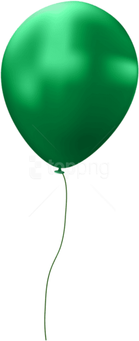 Free Png Green Single Balloon Png Images Transparent - Transparent Background Balloon Png (480x1152), Png Download