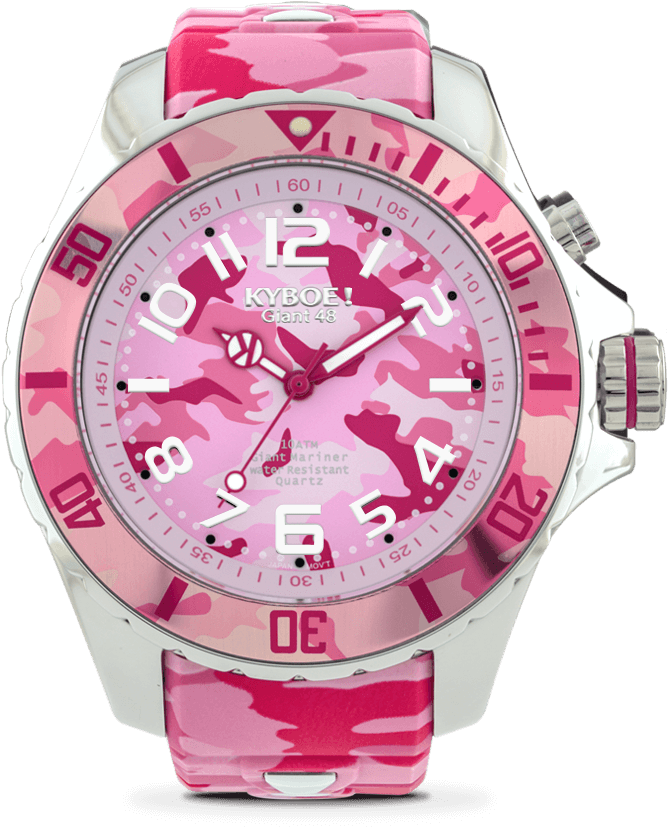 Camo Collection - Pink Watch (800x850), Png Download