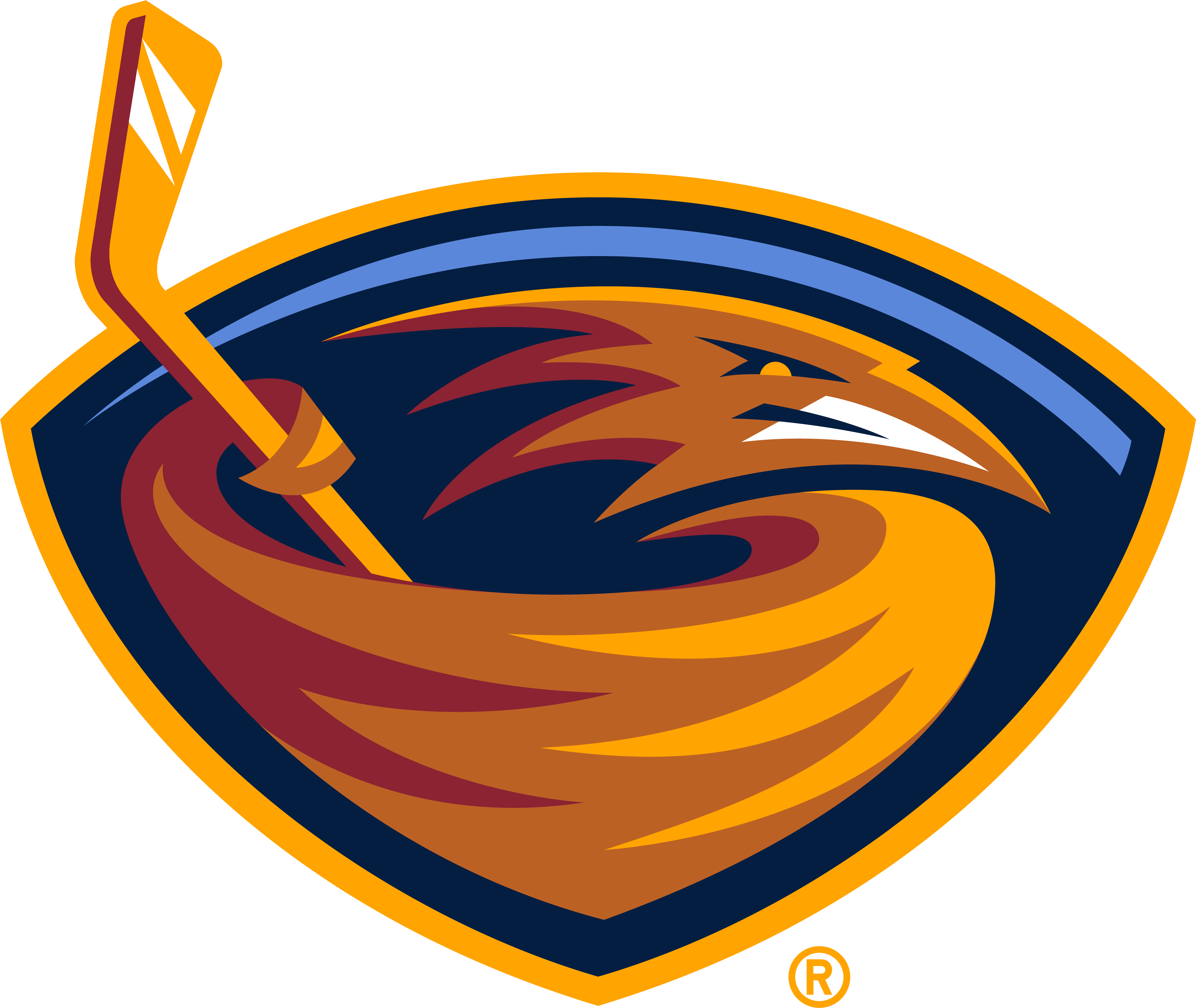 Atlanta Thrashers - Atlanta Thrashers Logo (8000x5333), Png Download