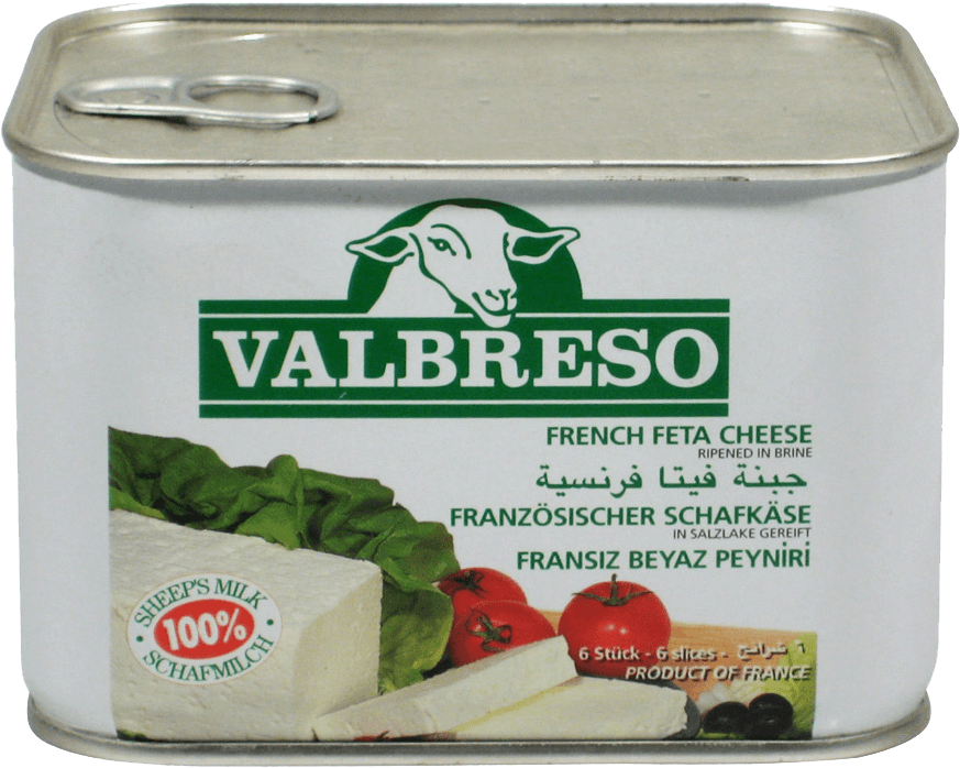 Valbreso French Feta Cheese (900x900), Png Download
