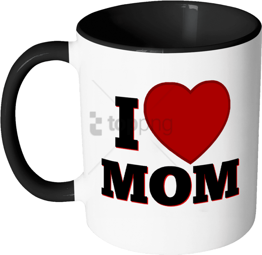 Free Png I Love Mom - Mug (850x829), Png Download