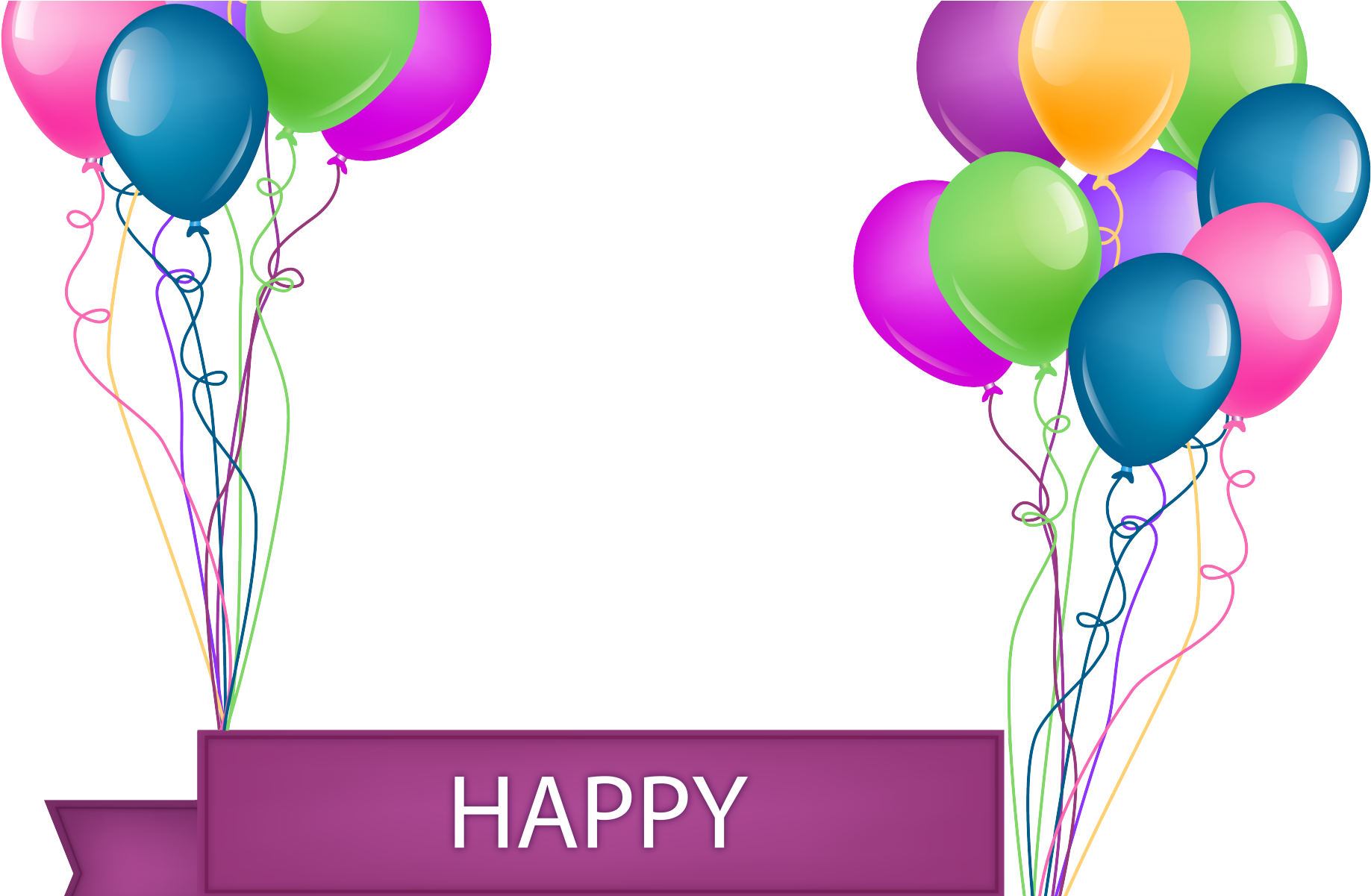 Happy Birthday Banner Png (1920x1200), Png Download