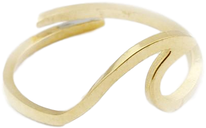 Wave Ring - Body Jewelry (850x850), Png Download