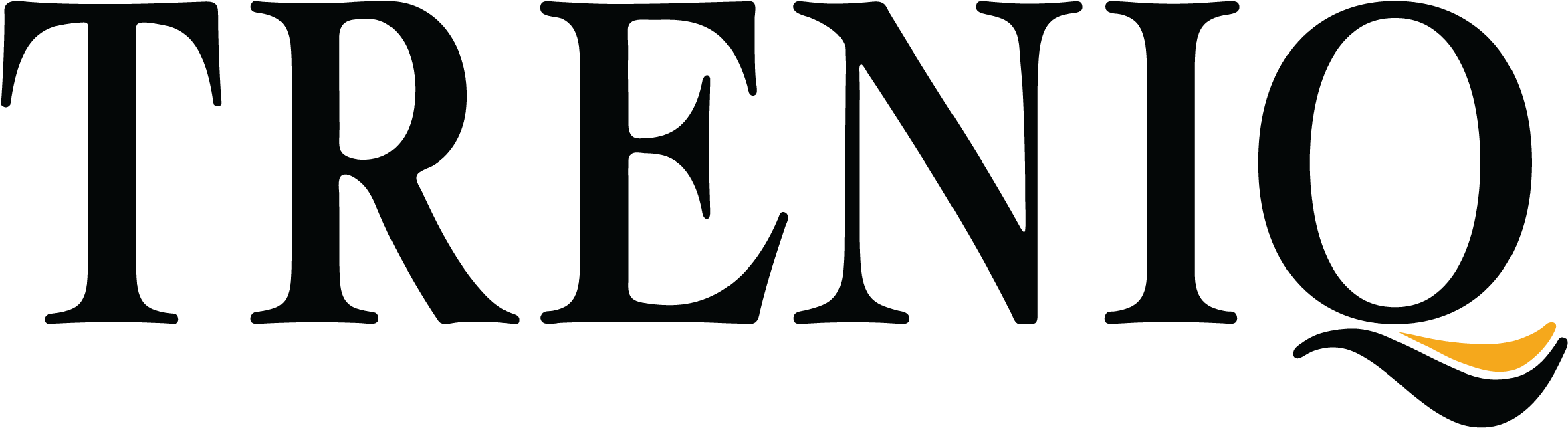 Treniq Logo Corrected Black (2550x821), Png Download