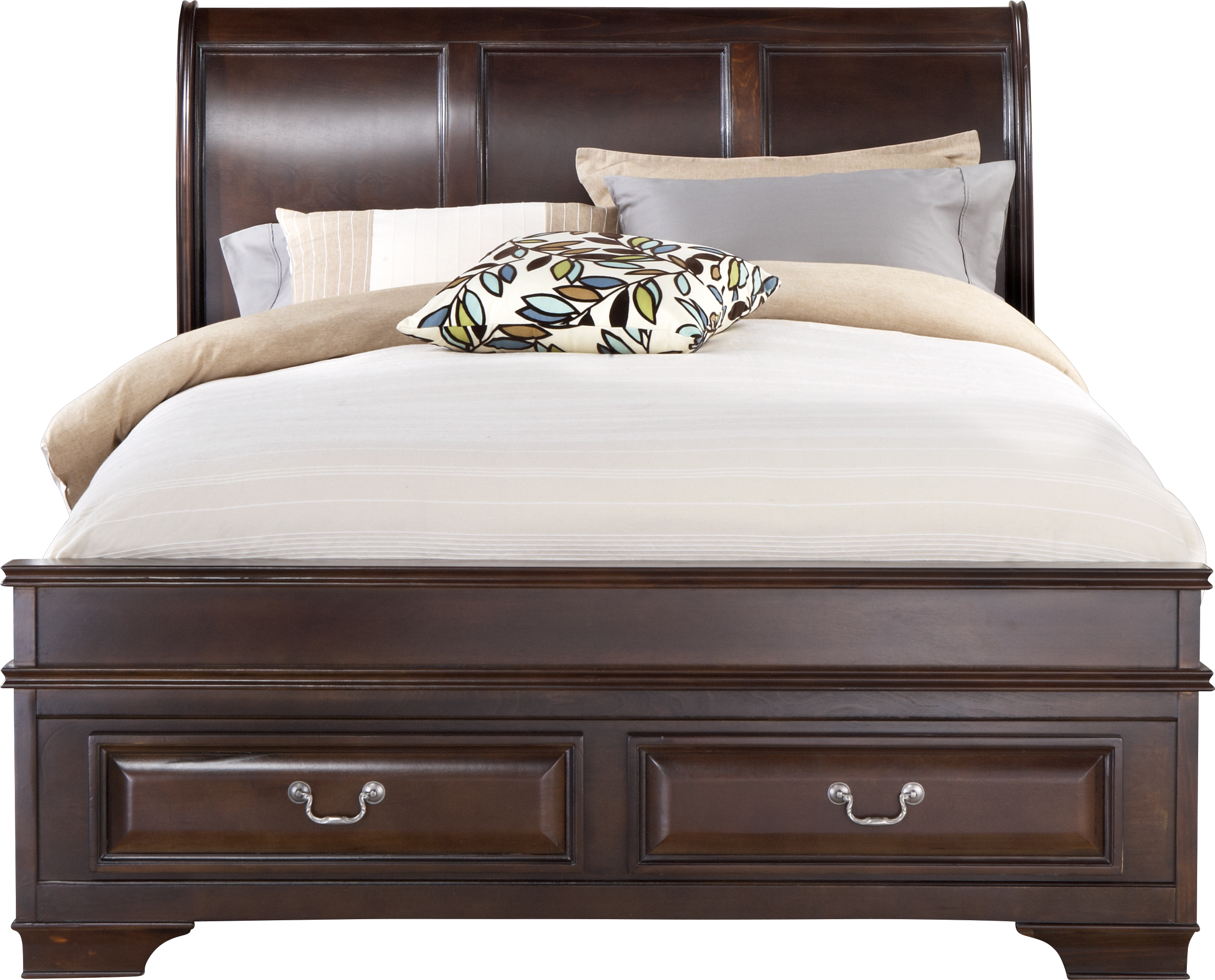 Queen Storage Bed (2377x1918), Png Download