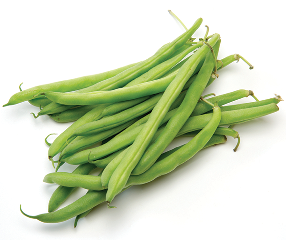 Green Beans White Background (1817x1125), Png Download
