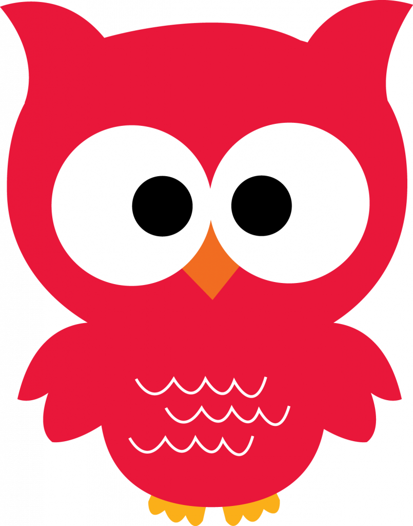 Cute Owl Graphics Free Download Clip Art - Cute Red Owl Clipart (805x1024), Png Download