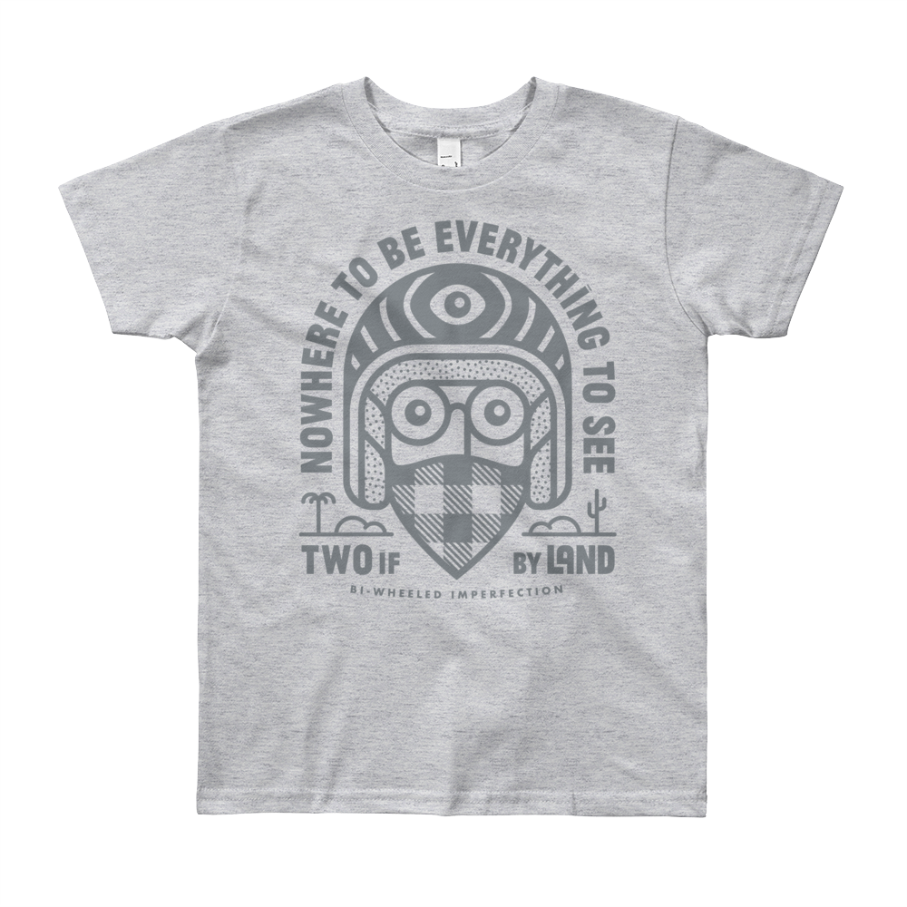 2xl Kidsshirt Outline Mockup Front Flat Heather Grey (1000x1000), Png Download